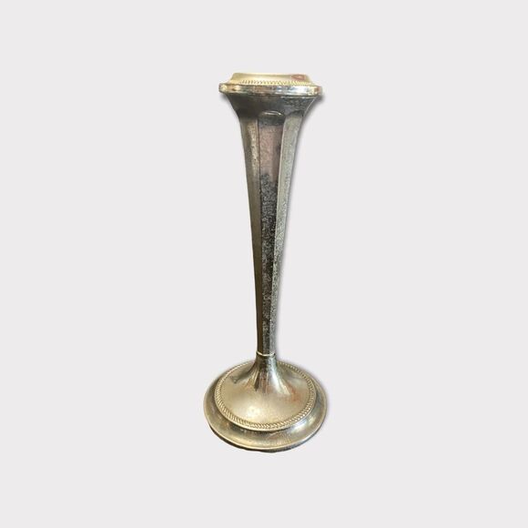 Vintage | Silver Trumpet Vase - Picture 3 of 4